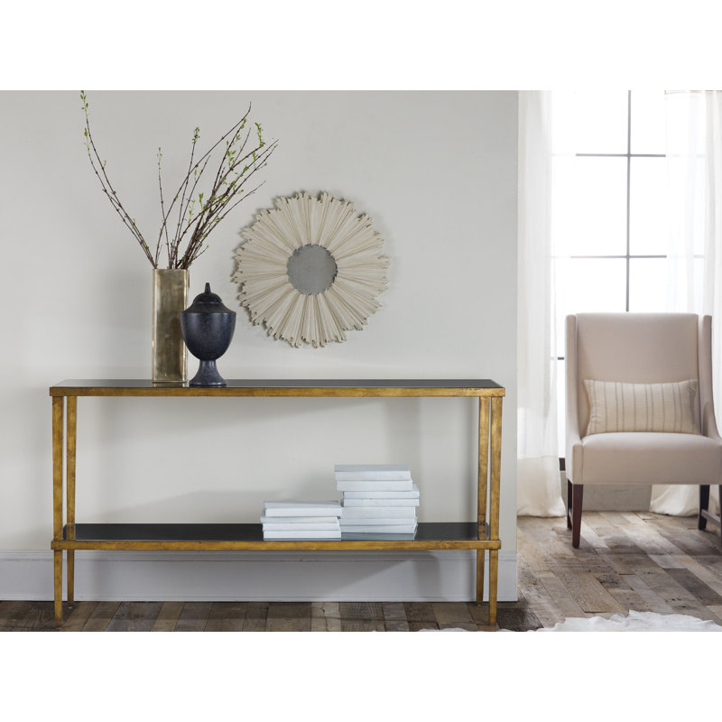 60'' Glass Top Console Table