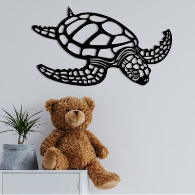 Élégant accessoire mural décoratif en métal, noir, 20,9 po x 11,8 po | 100% métal durable, épaisseur: 0,05 pouce | Parfait pour la décoration intérieure, l'esthétique moderne et l'exposition d'art mural unique