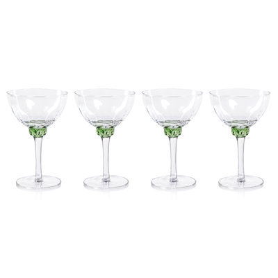 Priolo Martini / Cocktail Optic Glasses, Set of 4