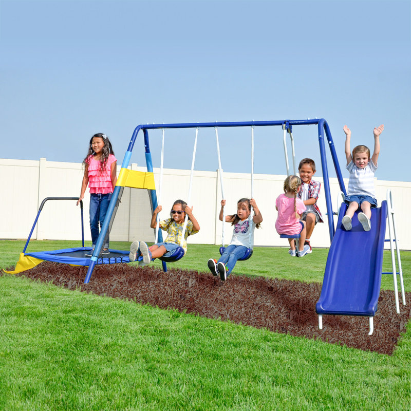 Almansor Trampoline/Slide and Swing Set