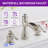 8-16 Inch 3 Holes 2 Handle Widespread Bathroom Sink Faucet-45046788-88514474