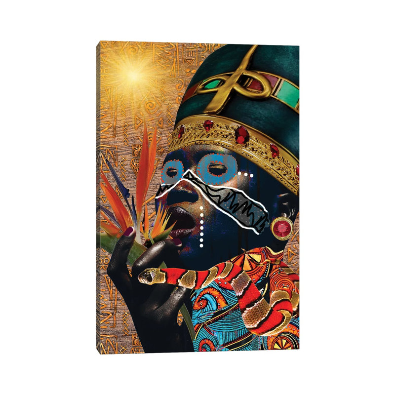 Queen Of Paradise by Yvonne Coleman Burney - Painting on Canvas, Wrapped Canvas, 30.48 cm H x 45.72 cm W