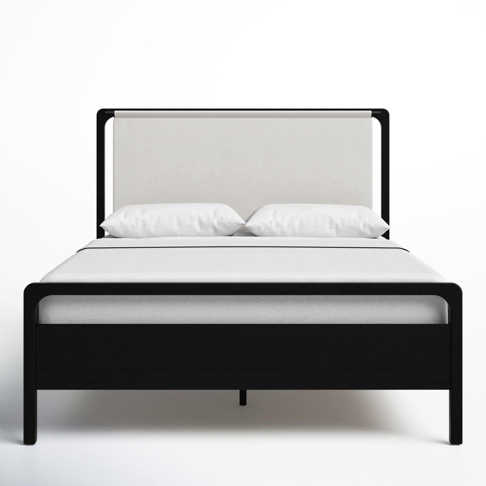 Karsten Oak Bed, King, Knoll Sand/Ebony Oak Veneer