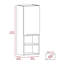 Armoire de salle de bain à 2 tablettes gris clair-802735461