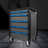 32.2'' W Iron Bottom Rollaway Chest with Wheels