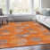 Premium Machine Washable Prisco Orange Rug
