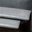 Fauteuil inclinable avec fonction de poussée manuelle FlowLuxe, similicuir compact de 26,75 pouces de large et revêtu de gris neutre