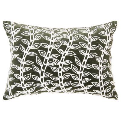 Cotton Velvet Throw Pillow