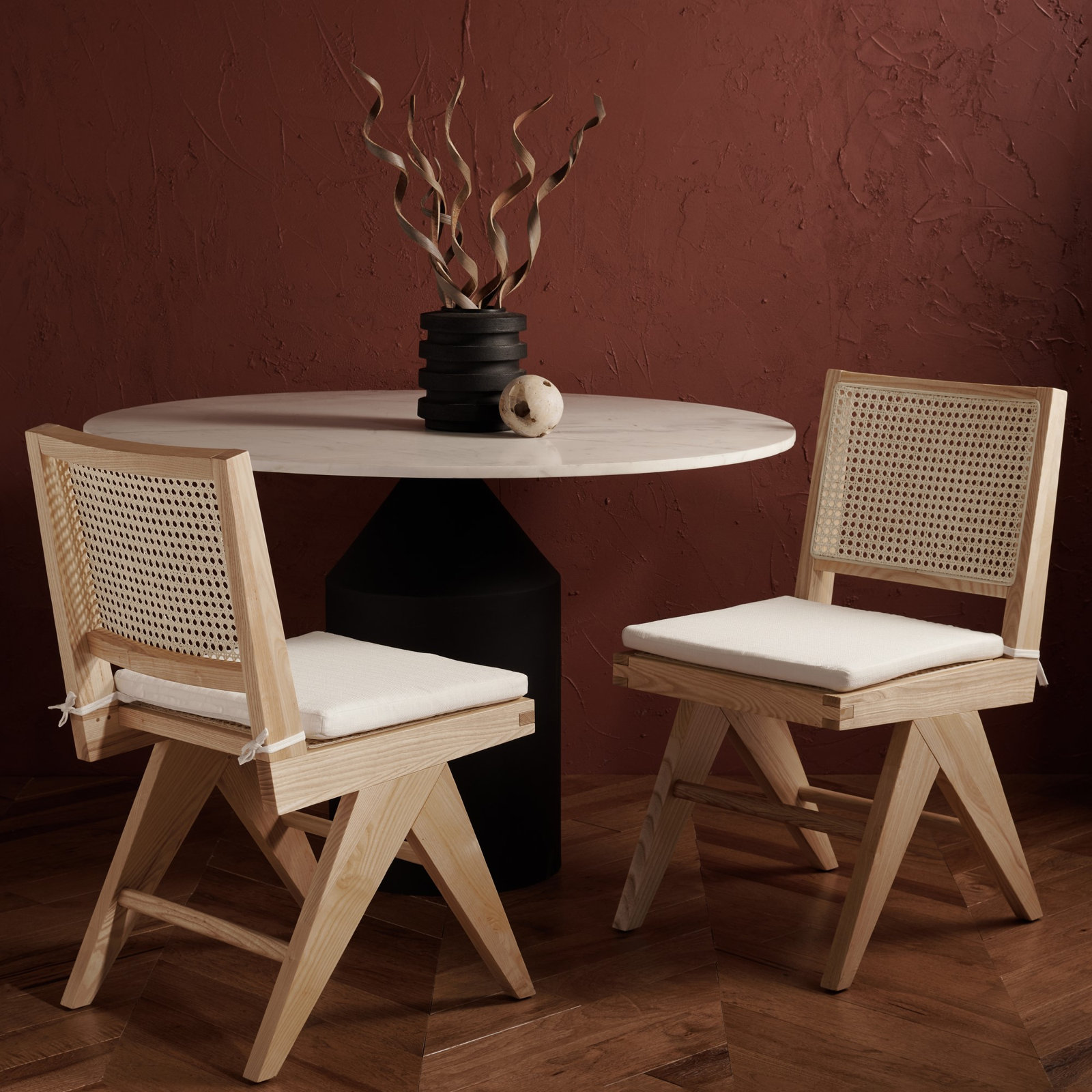 Josephina Linen Dining Armchair, Natural