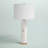 Afton White Alabaster Table Lamp
