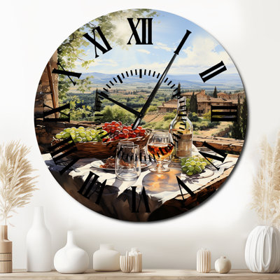Horloge murale Vineyard Rendezvous In Rioja I