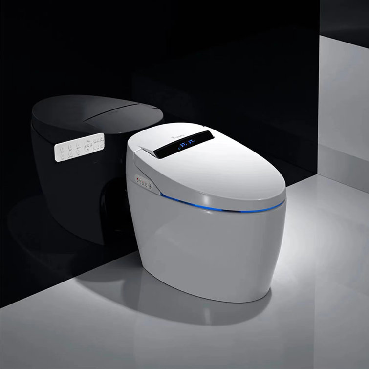 Smart Toilet with Bidet, Auto-Flush Water, Heated Seat