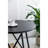 60.83X24x32.3" Black Stowable Side Table And Two Seats