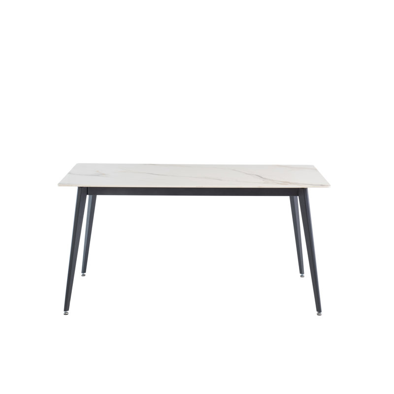 Ivy Rectangular Dining Table, H76 x L160 x W90cm, Kass Gold