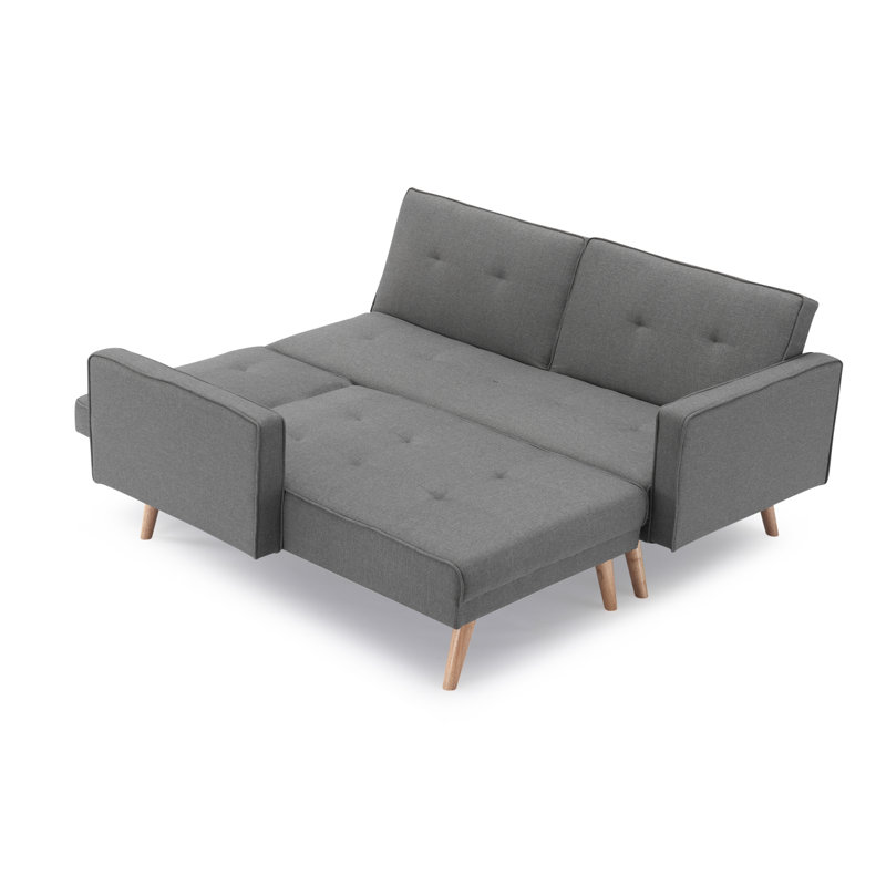 Canapé pliant Modern, Coton gris