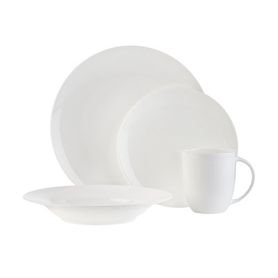 Luna 16 Piece Bone China Dinnerware Set