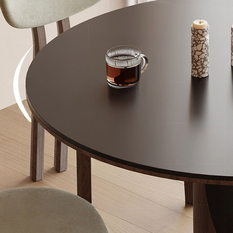Round Table for Small Spaces with Great Features., 29.53"H x 47.24"L x 47.24"W"