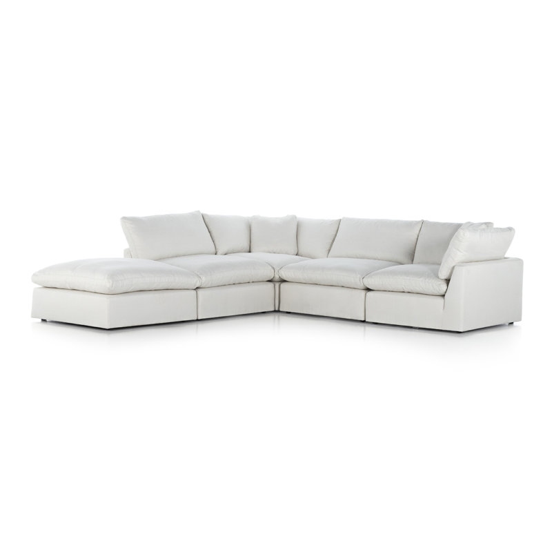 Stevie Modular Chaise Sectional, Anders Ivory Polyester