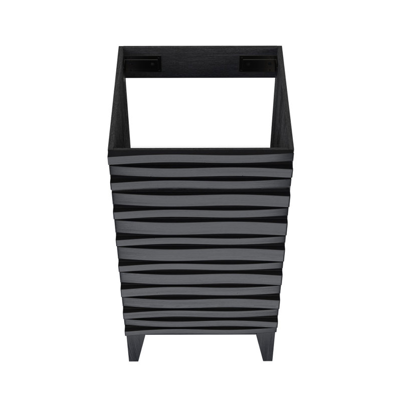 Meuble-lavabo noir 18 po Cascade, Noir