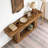 Wooden Farmhouse 2-Tier Sofa Entryway Table-492078776