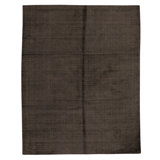 Hand Knotted Wool Area Rug in Black And Grey