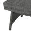Table Pe, gris, l 24 po x P 16 po, H 15,75 po, structure en fer, sans assemblage pour accents de style Mid-Century gris, 24 po x 16 po x 15,75 po, avec nécessaire