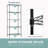 Mullenix Adjustable Wire Shelving Storage Rack for Kitchen, Commercial Spaces and Small Garages-670402641-670402646