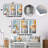 White And Orange Coastal Laundry Towels II - Laundry Metal Wall Art Set Of 3-173814780