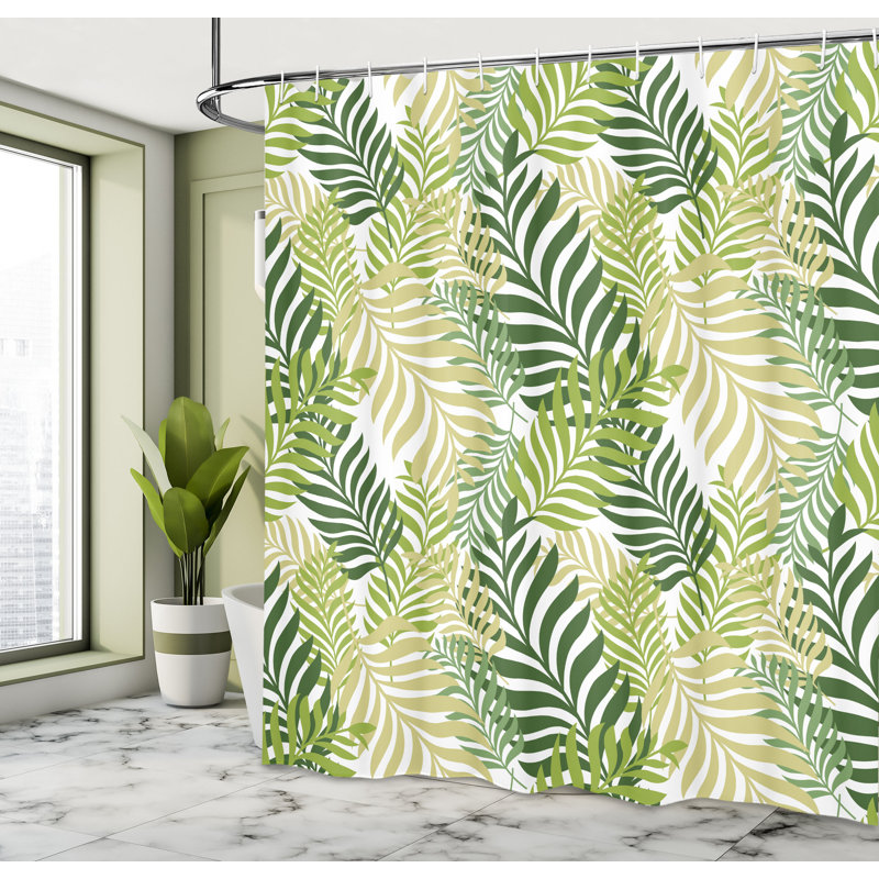 Shower Curtain with Hooks Included, 70"H x 69"W
