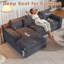 Canapé modulaire en velours côtelé à assise profonde de 108 po sans assemblage Boneless-662052539