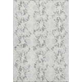 Premium Machine Washable Prisco Silver Rug