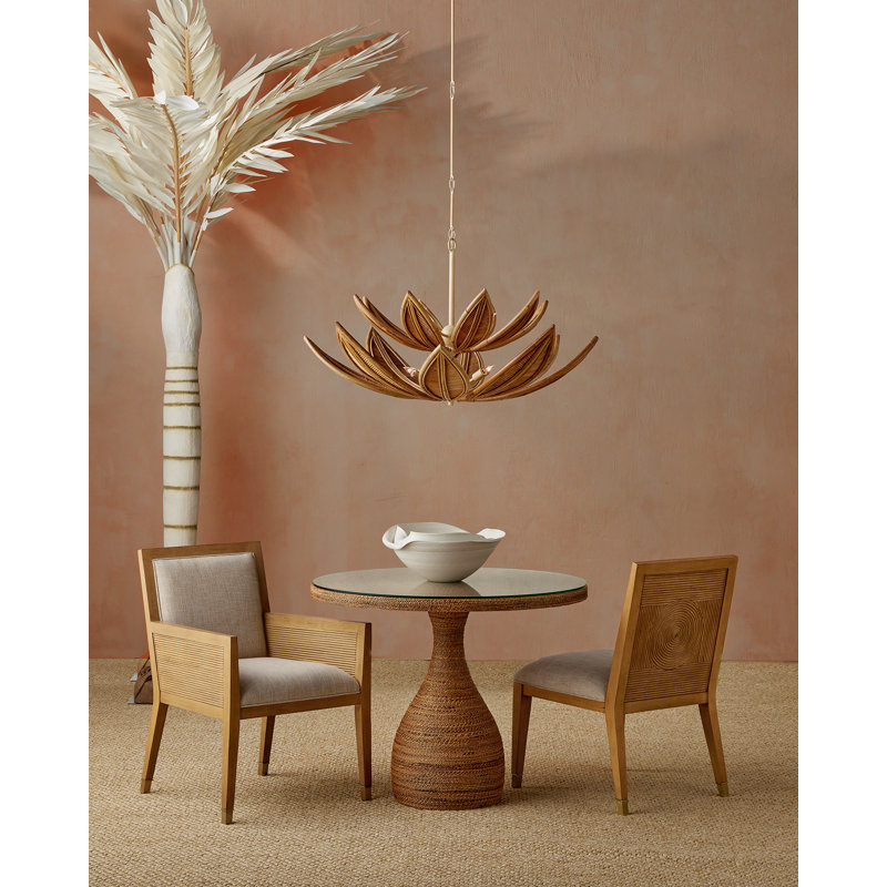Dominica Round Mahogany Wood Dining Table