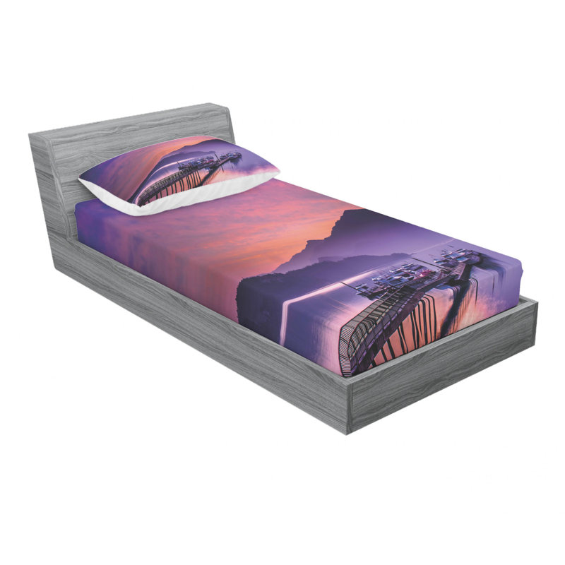 Ensemble de draps majestic nantou taïwan mer, Ensemble de draps pour lit simple TG avec drap-hou