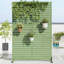 183cm H x 120cm Freestanding Steel Privacy Screen Fence Panels Metal Trellis Outdoor Divider for Patio, Balcony, Backyard, Pool, Indoor Room-937041975-937041979
