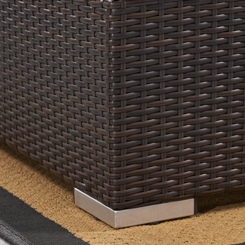 Ensemble de conversation modulaire en rotin 9 pièces avec coussins Sedgewick