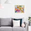 Abstrait «Couple Daisies With An Orchid», reproduction d'art murale-807381583-807381620