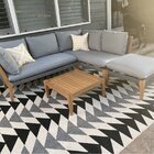 Habitat 4 Piece Sectional Seating Group with Cushions & Reviews | AllModern