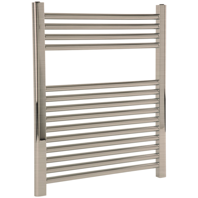 Denby Wall Mount Electric Towel Warmer, Brushed Nickel, 27" H x 23.625" W x 5.19" D