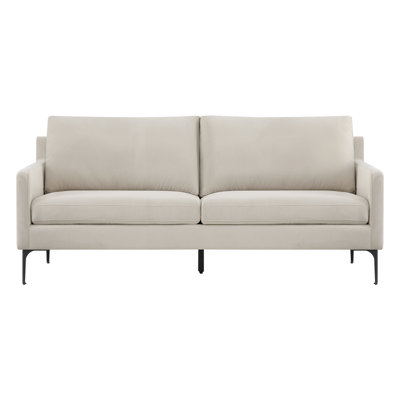 Natascha Modern Upholstered Sofa, 7.1” Legs