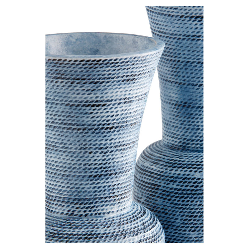 Hopewell Handmade Ceramic / Porcelain Table Vase, 14.5" H x 8.25" W x 8.25" D