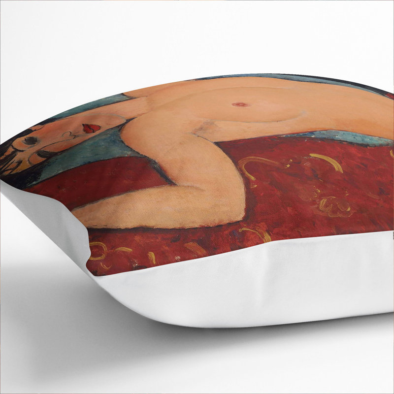 Nude Female Vol.1 Square Throw Cushion, White, 40cm H x 40cm W x 15cm D