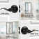 Privacy Door Lever with Round Rosette Keyless Lock