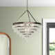 Alto 8 Light Metal Dimmable Tiered Chandelier