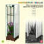 Treillis peu encombrant avec structure en acier, conception portative moderne pour les jardins
