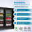 7.4 Cu.Ft Back Bar Cooler 35.4"W Beverage Refrigerator, 2 Low-E Glass Sliding Doors, Counter Height Bar Fridge, Commercial Display Refrigerator Anti-Fog, LED Light For Beer, Wine, Soft Drinks