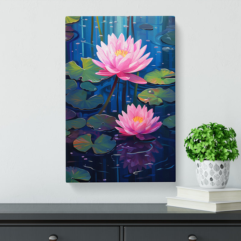 Water Lily - Print, 50cm H x 35cm W x 3cm D