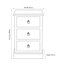 42cm W Solid Wood Bedside Table