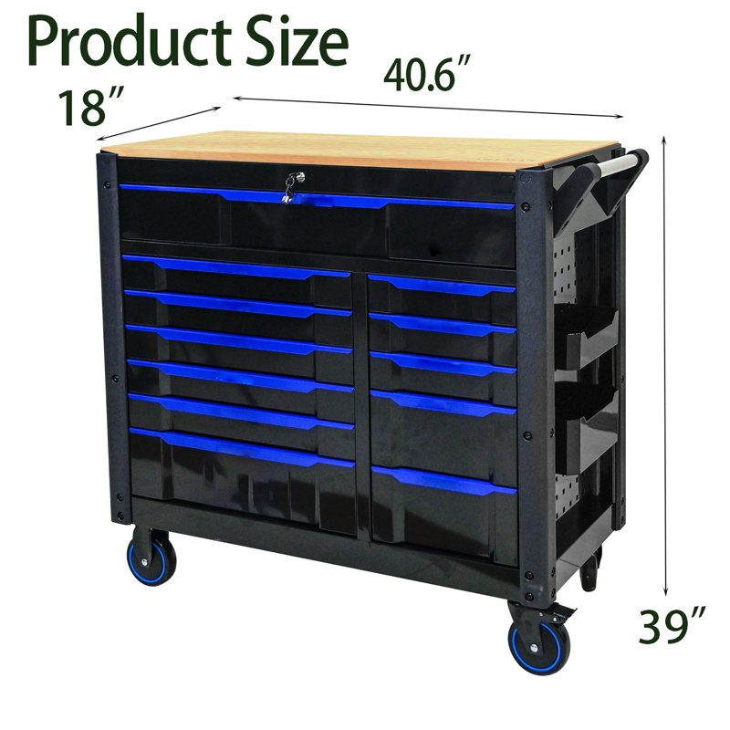 40.6'' W Steel Side Chest