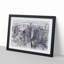 Houston Texas Skyline in Abstract - Picture Frame Graphic Art Print-55763605-55763604