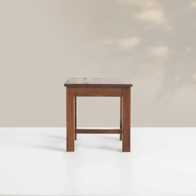 Solid Acacia Wood Accent Stool